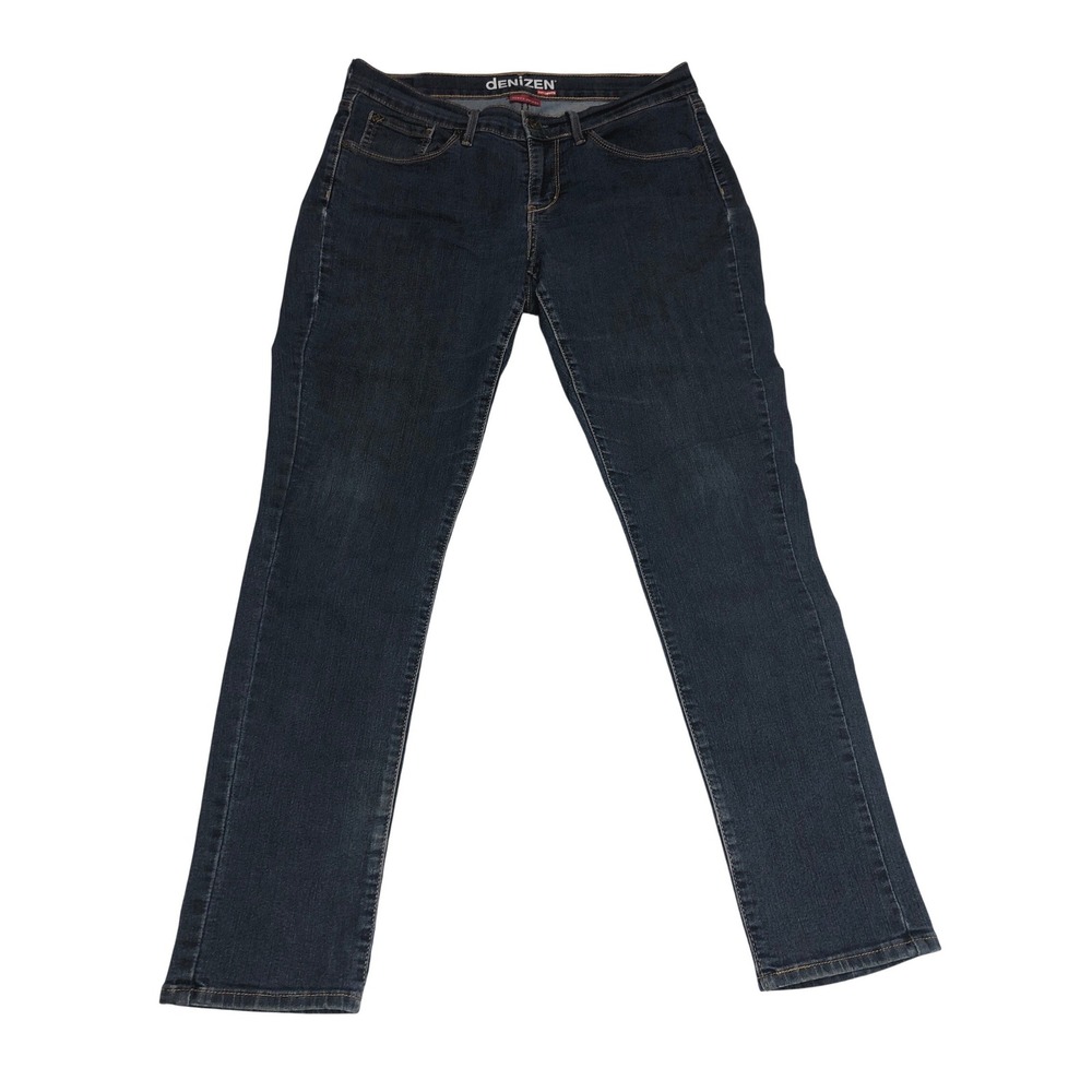 Denizen from Levis Curvy Skinny Jeans Dark Wash Blue Womens 12M Stretch Denim